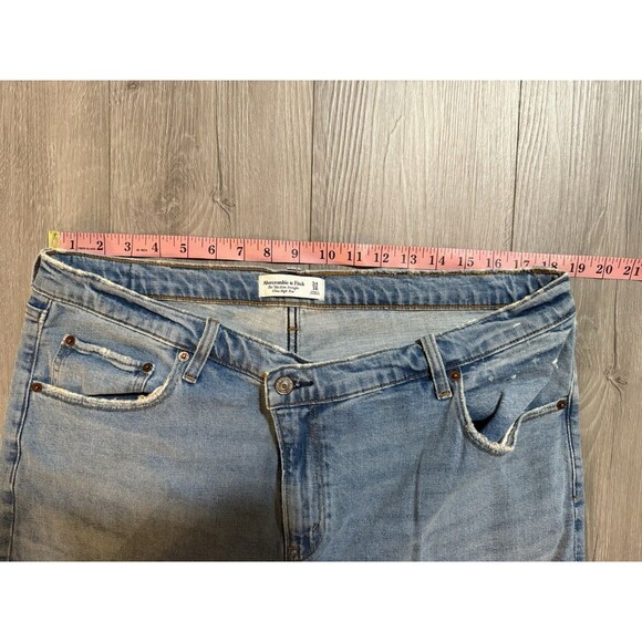Abercrombie & Fitch Women’s Jeans Size 34 (18) 90s Slim Straight Ultra High Rise - Picture 2 of 4
